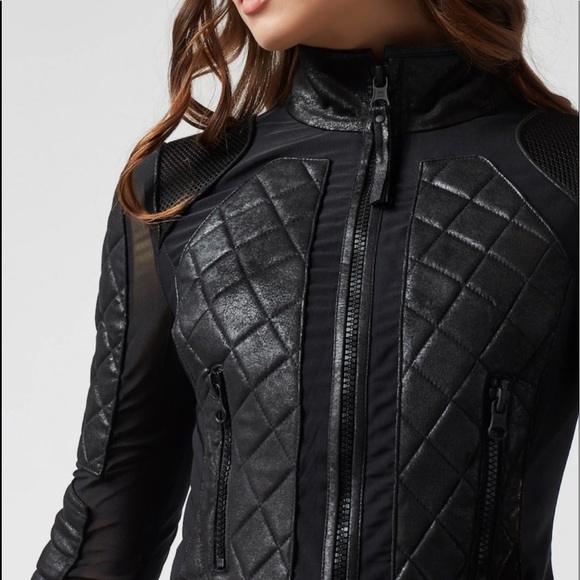 VINTAGE MOTO JACKET - BLANC NOIR - Picture 6 of 16